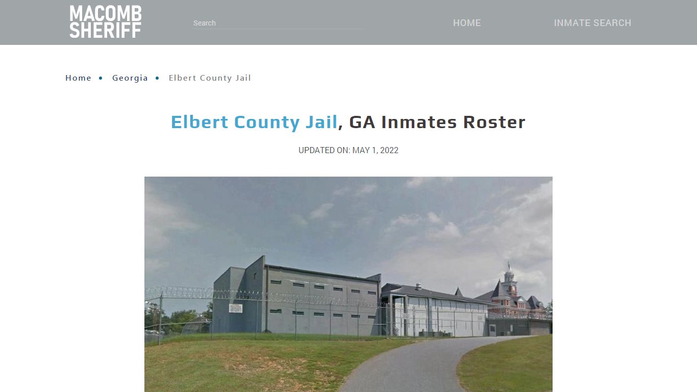 Elbert County Jail, GA Jail Roster, Name Search