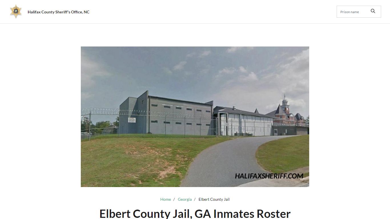 Elbert County Jail, GA Jail Roster, Name Search